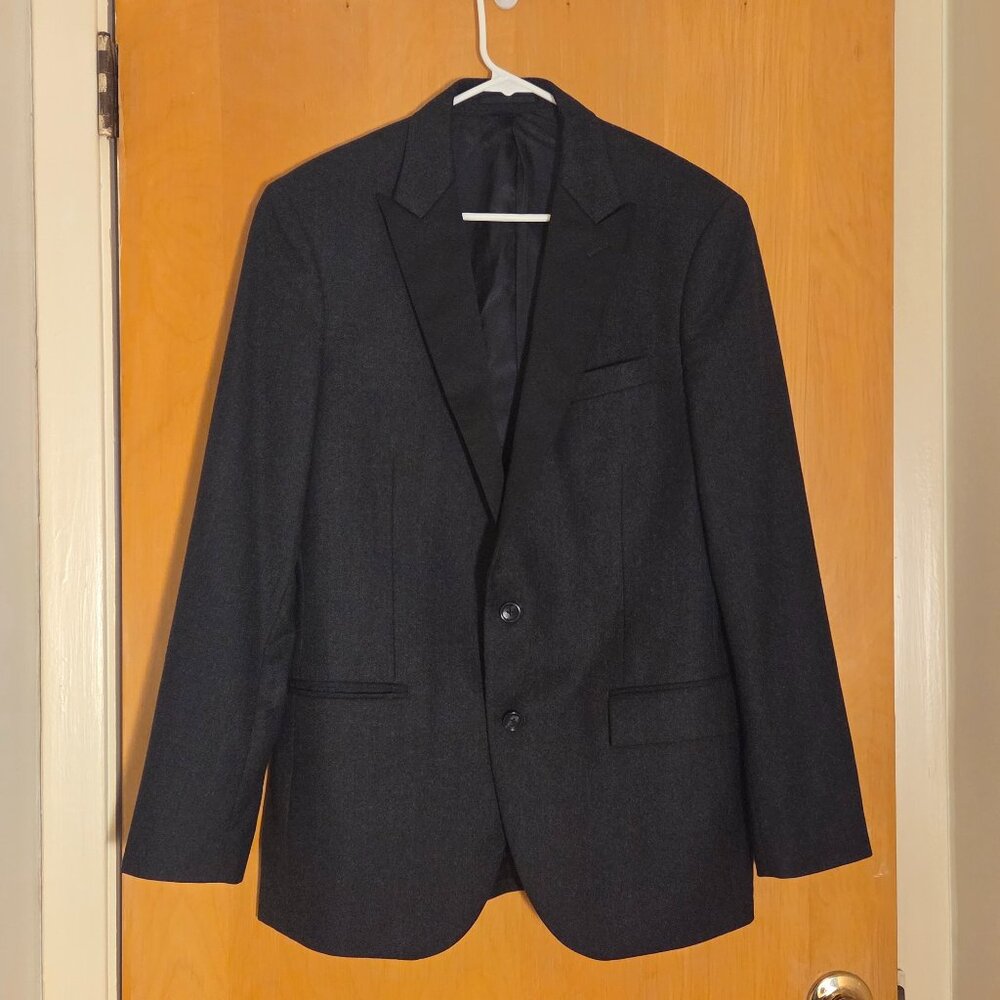 J Crew Ludlow Blazer Jacket Mens 40R Vitale Barberis Canonico Wool Dark Gray